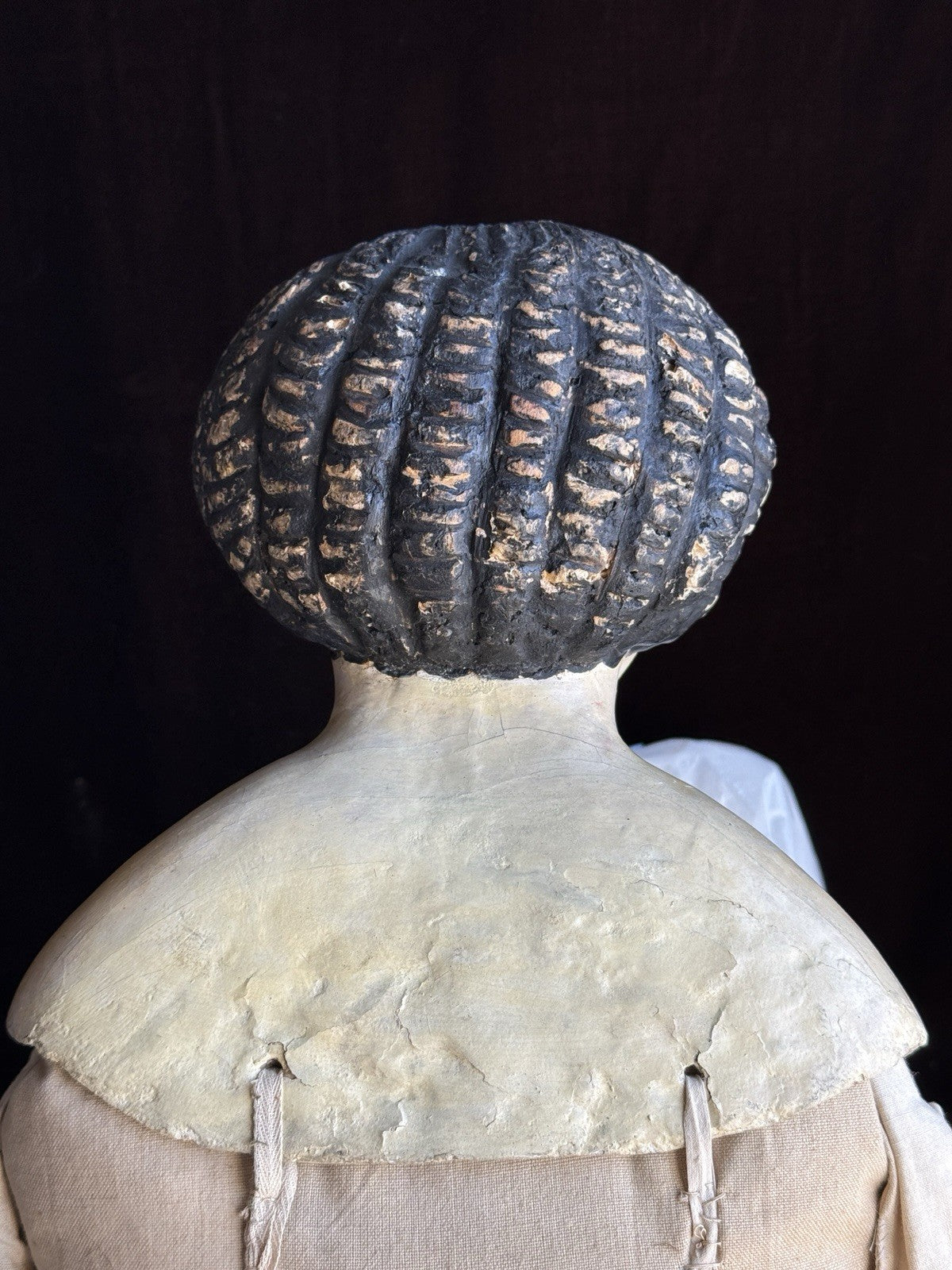 Huge 39” Antique American Greiner Papier Mache Doll