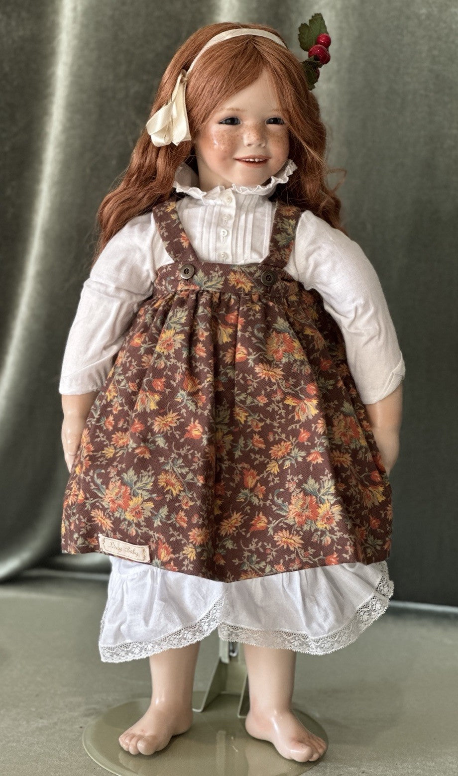 Collectible Artist Susan Krey Baby 22” Doll “Amy” Wax Over Porcelain  LE 50