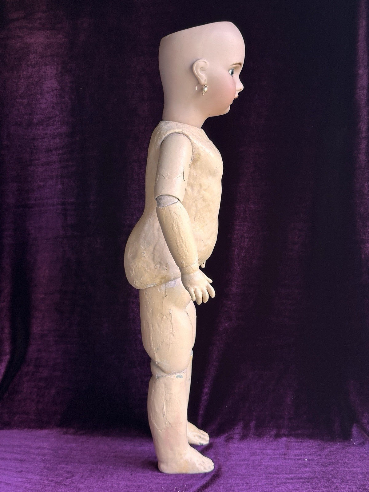 Large Antique French 29” SFBJ Jumeau Bisque Head Doll