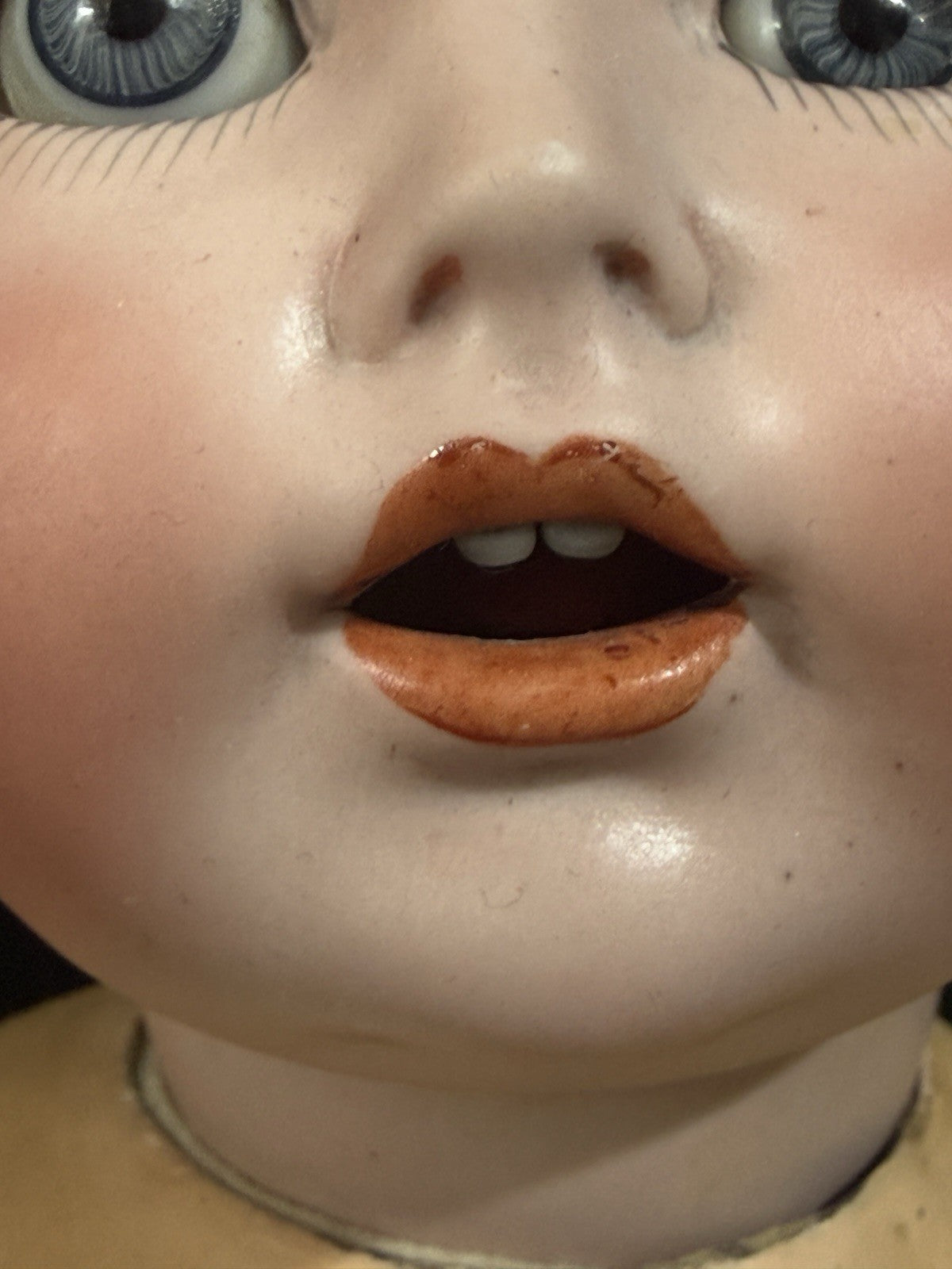 Antique German J.D. Kestner Mold 257 Bisque Head Character Baby 17” Doll