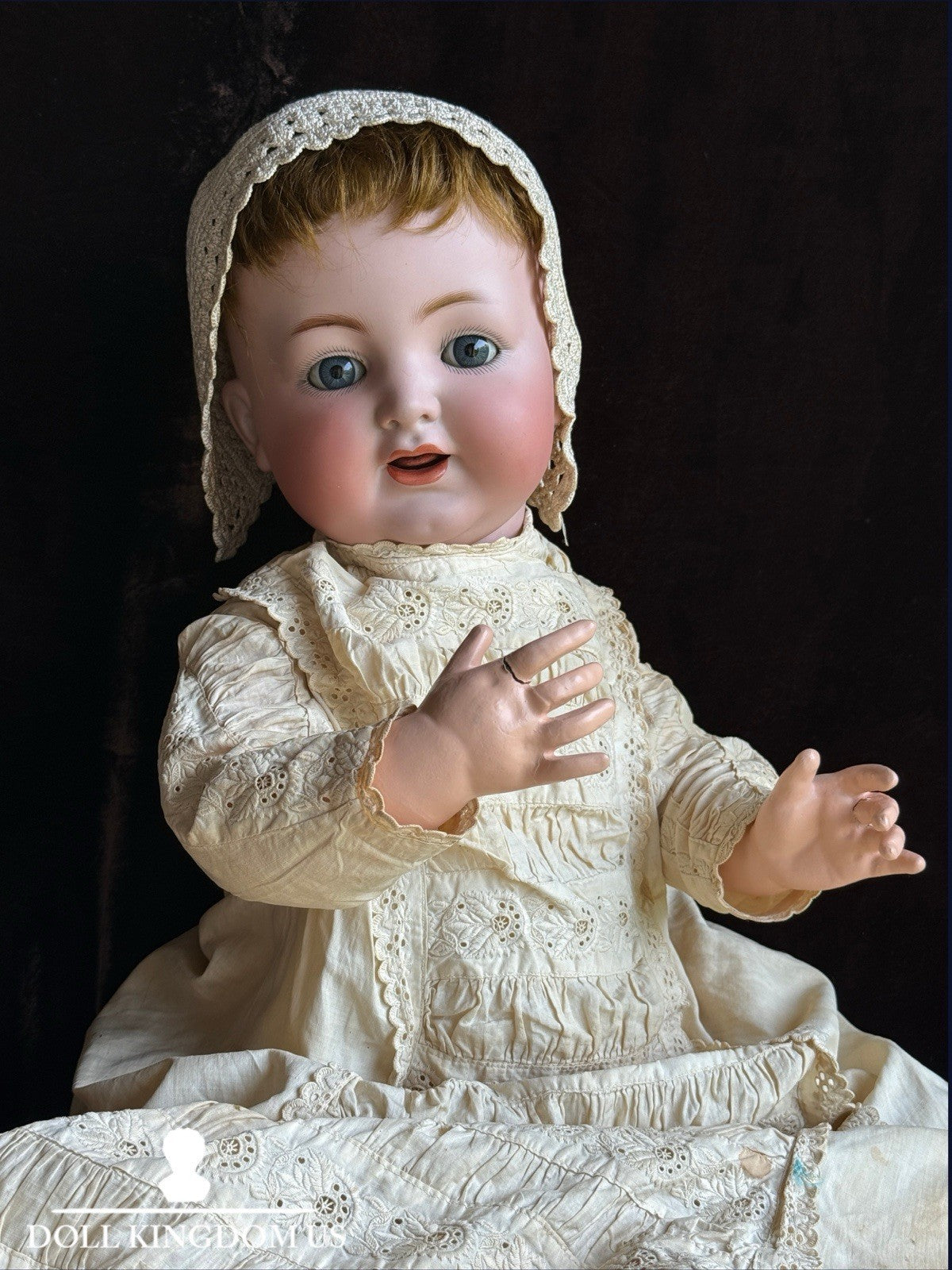 Antique German 24” Simon & Halbig Kammer & Reinhardt 126 Bisque Head Baby Doll