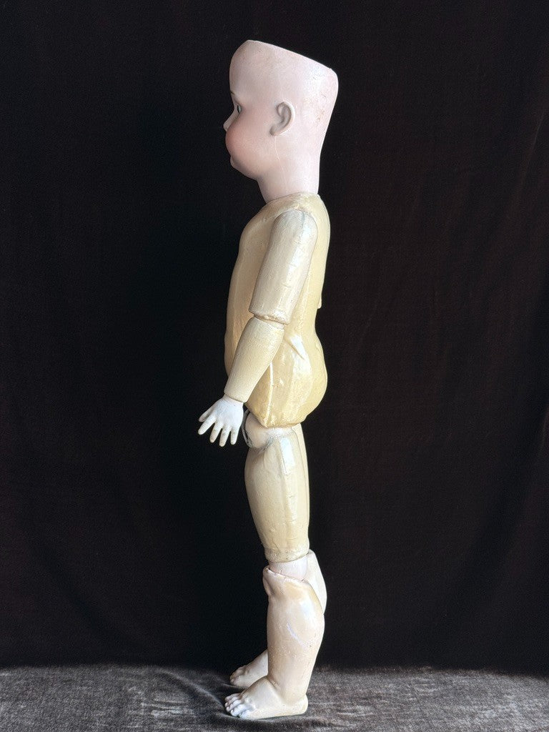 Antique German 26" Bruno Schmidt Bisque Head Doll