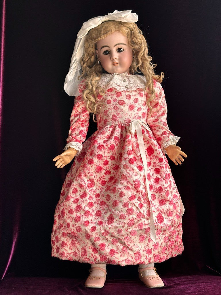 Large Antique German 31” Early Heinrich Handwerck 79 Bisque Head Doll