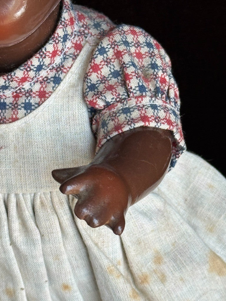 Pair of Vintage Composition Vernon Seeley Campbell Kids Dark Complexion Dolls