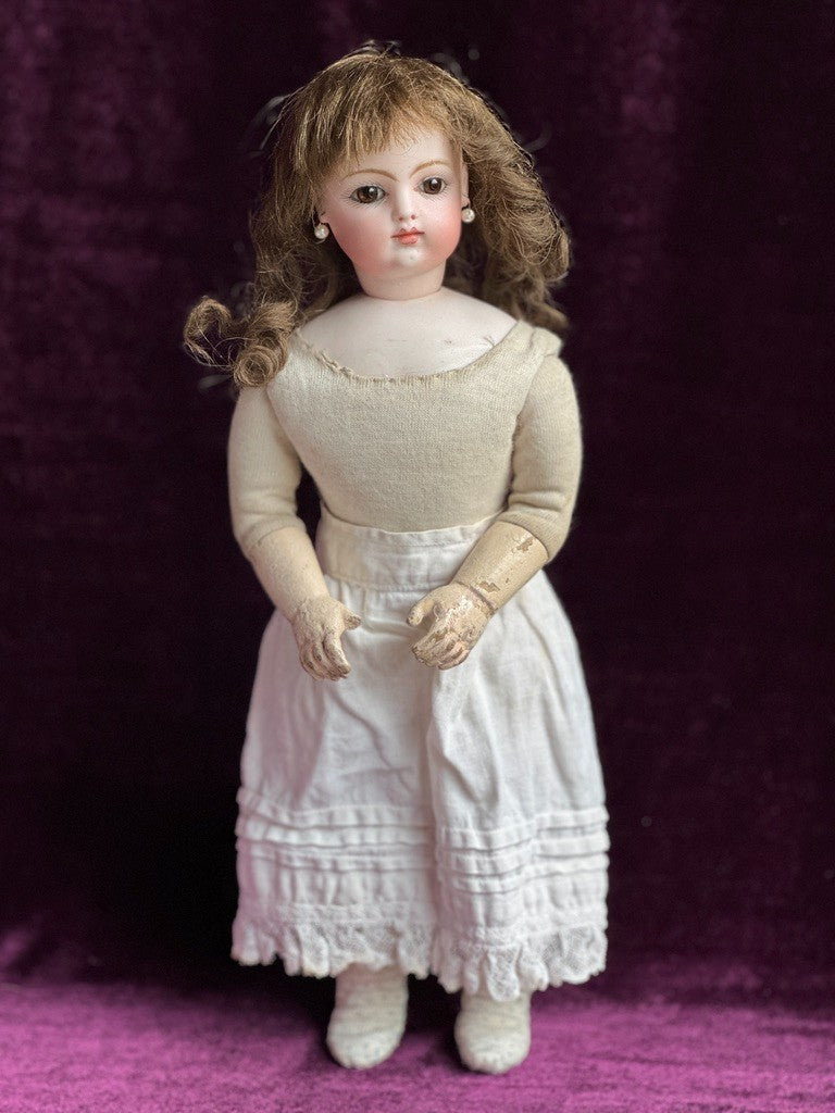 RESERVED 1st PAYMENT Rare Antique French 12” Francis Gaultier Bisque Head Gesland Body Bebe Doll