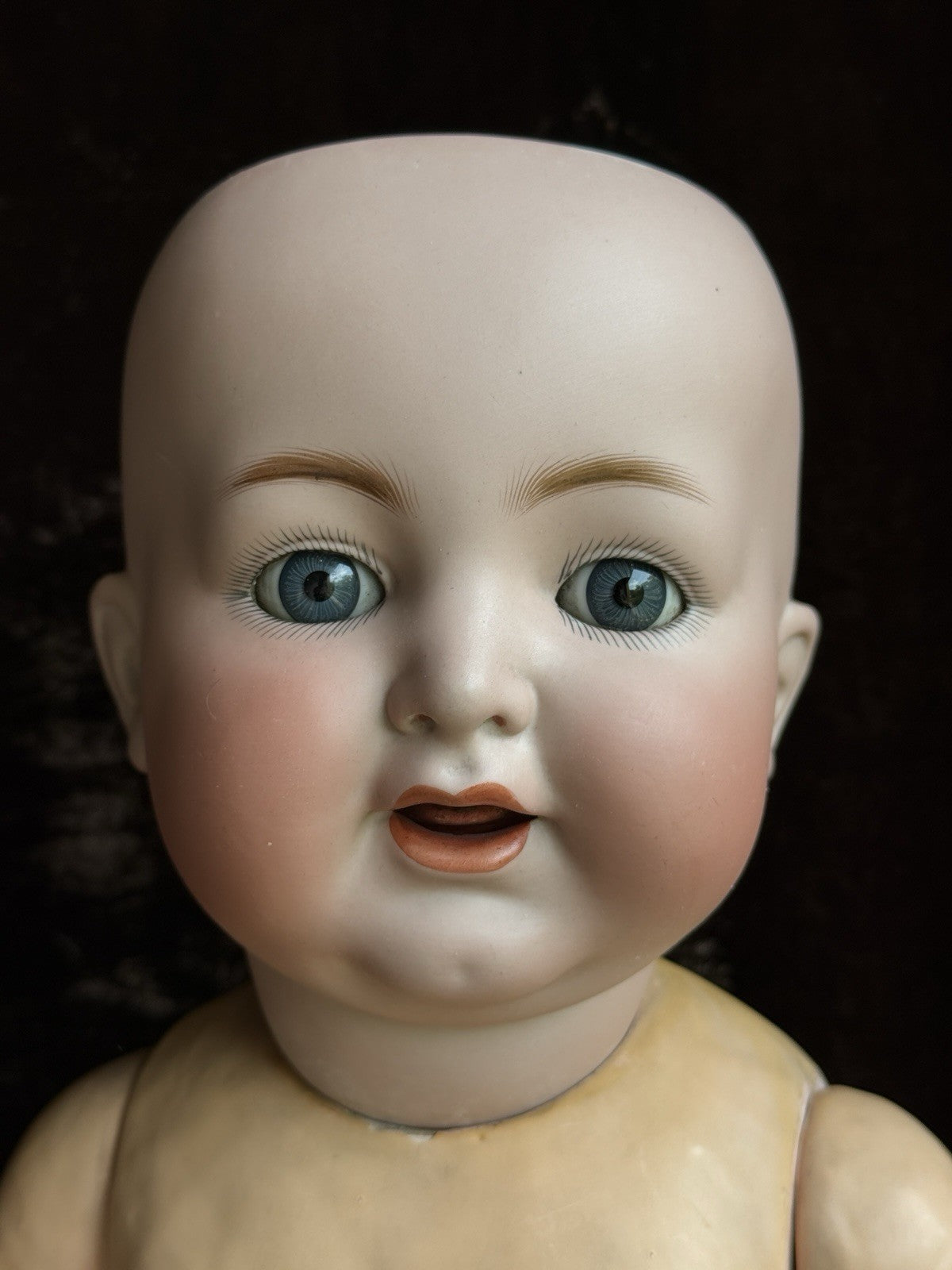 Antique German 24” Simon & Halbig Kammer & Reinhardt 126 Bisque Head Baby Doll