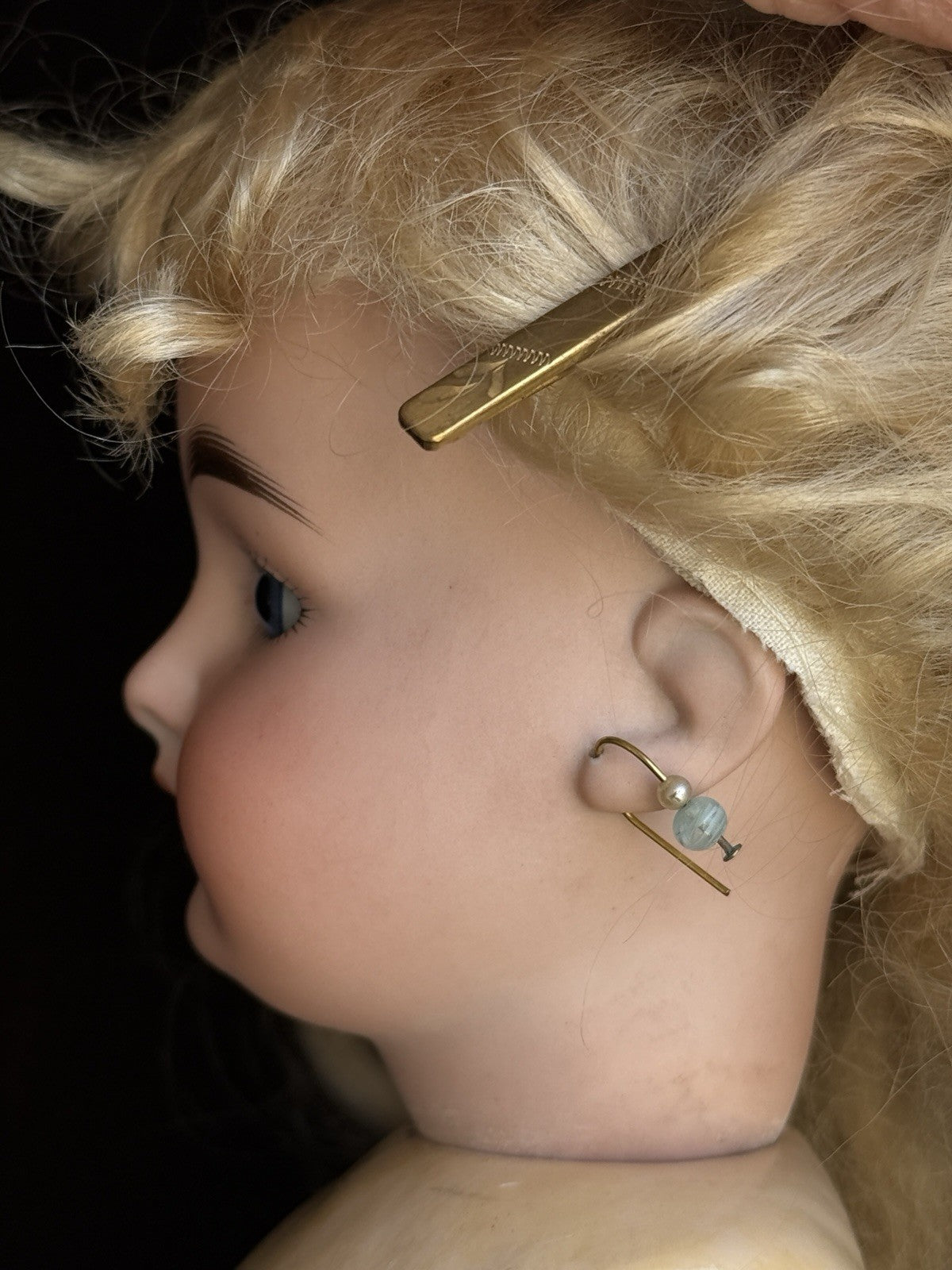 Antique German 16” Gebrüder Kuhnlenz 44-26 Bisque Head Doll