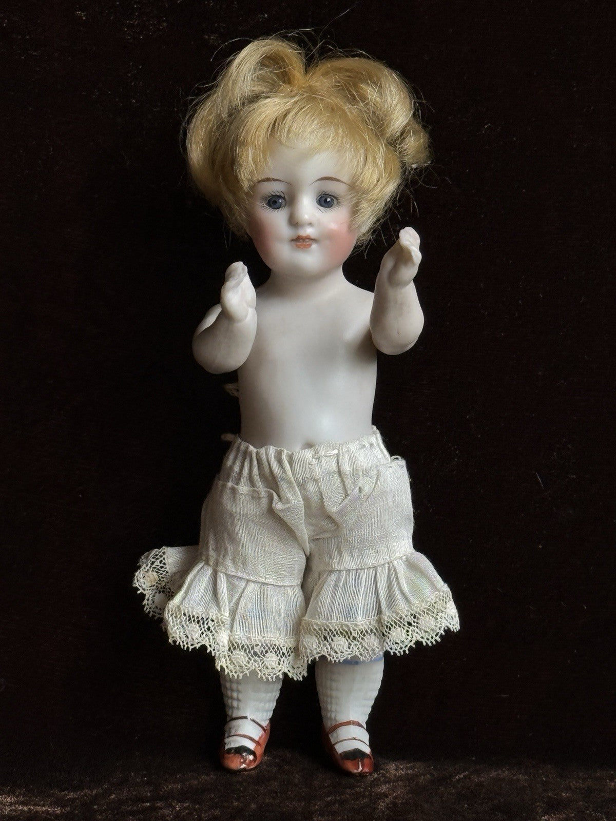 Antique German 6” Kestner 150 All Bisque Mignonette Dollhouse Doll