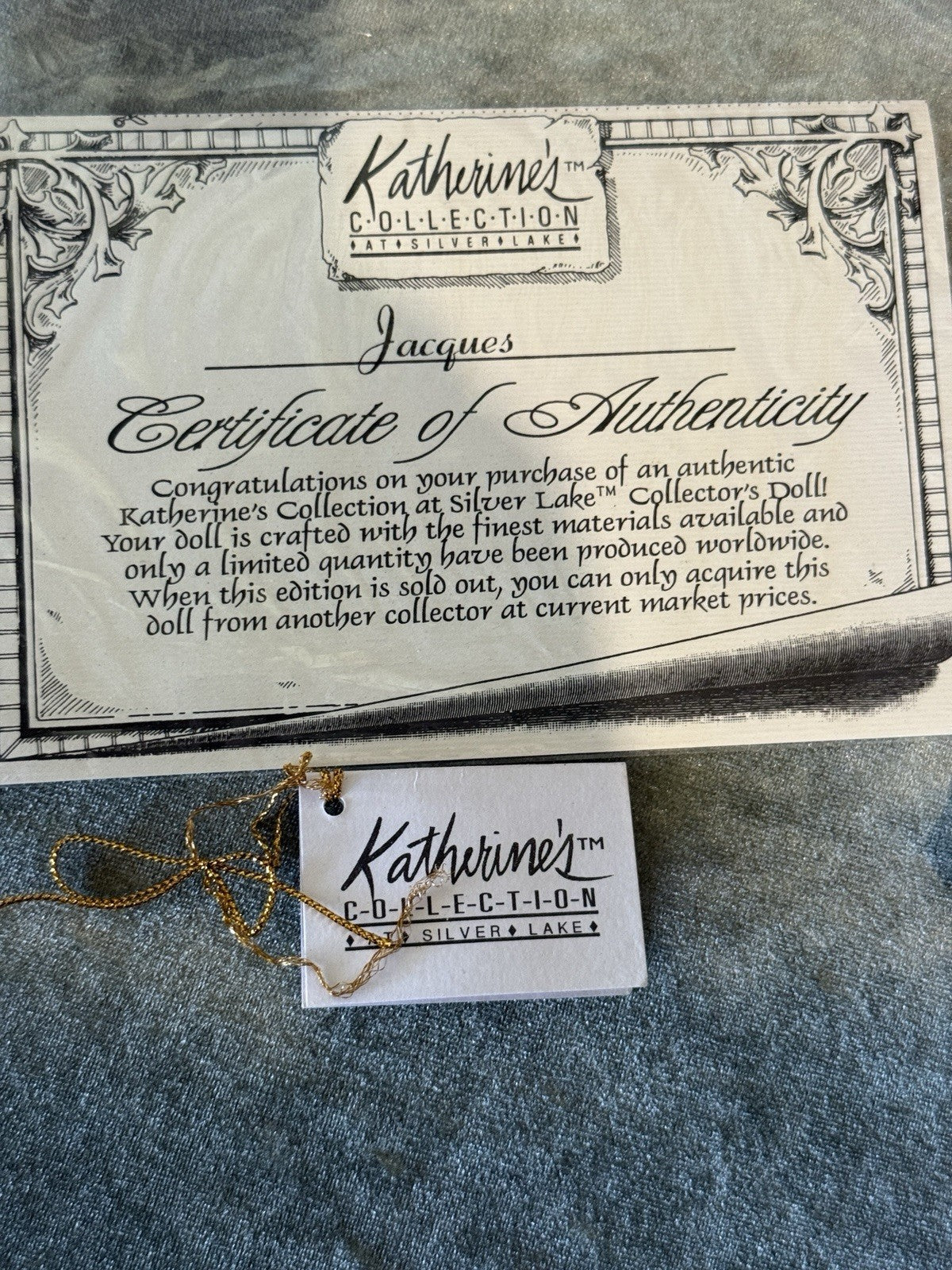 MIB Wayne Kleski Katherine's Collection JACQUES Pierrot 25” Doll Box/COA/Tag