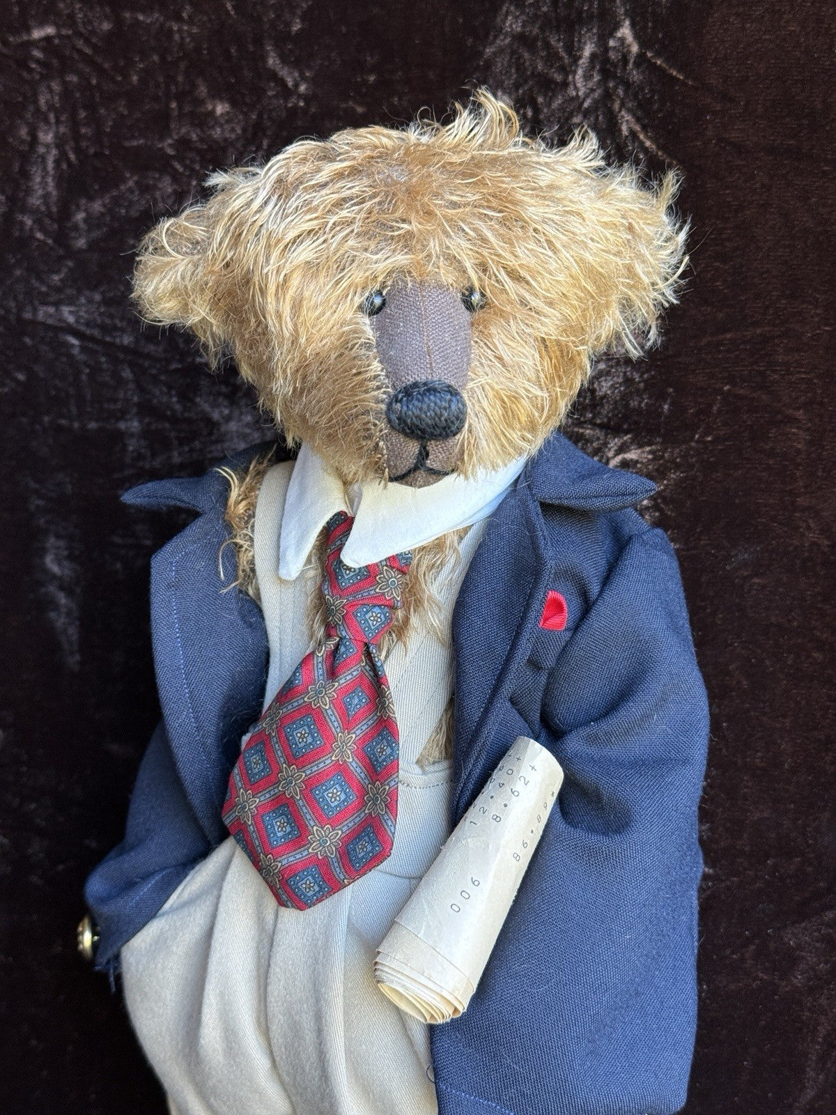 OOAK (?) Artist 16.5” Mohair PCA Character Teddy Bear
