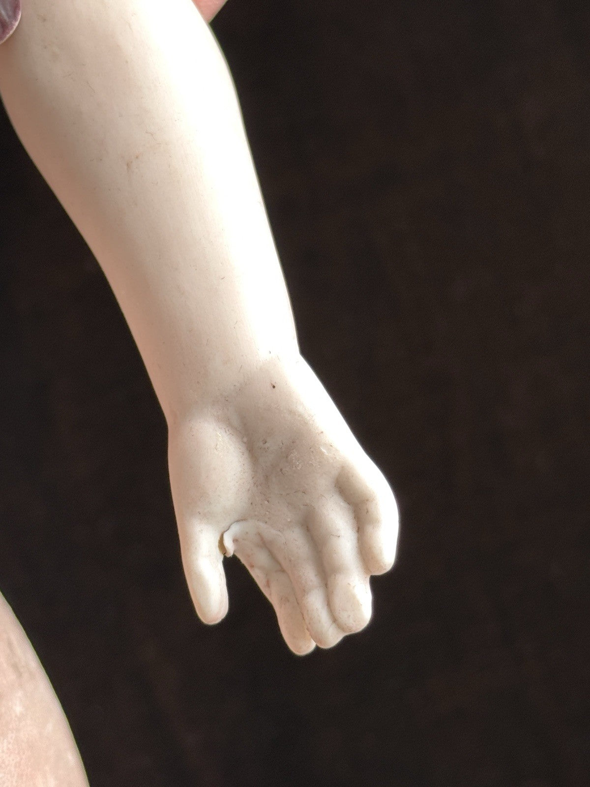 Antique German 20.5” Kling Solid Dome Bisque Shoulder Head Doll