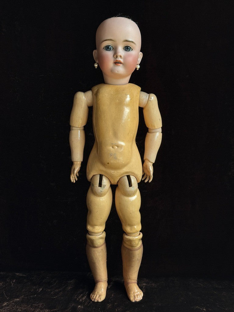 Antique German 23” Walkure Bisque Head Composition Body Doll
