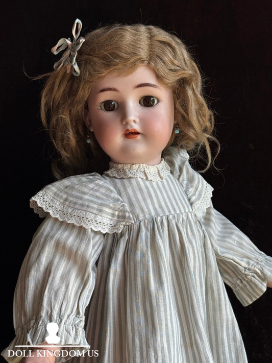 Antique German 21.5” Kammer Reinhardt Simon Halbig 58 Bisque Head Doll