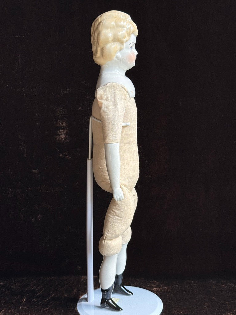 Antique German 19" Hertwig China Head Fashion Doll