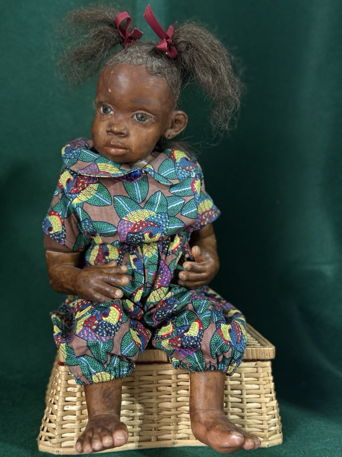Rare!! OOAK Artist Lorna Miller Handmade Resin Type 18” Doll