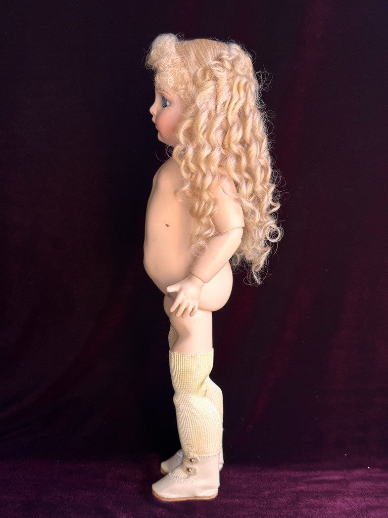 Vintage Lynda Marx Porcelain 15” Reproduction of Antique French Bru Jne Doll