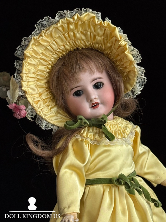 Antique French 17.75” SFBJ 60 Bisque Head Doll