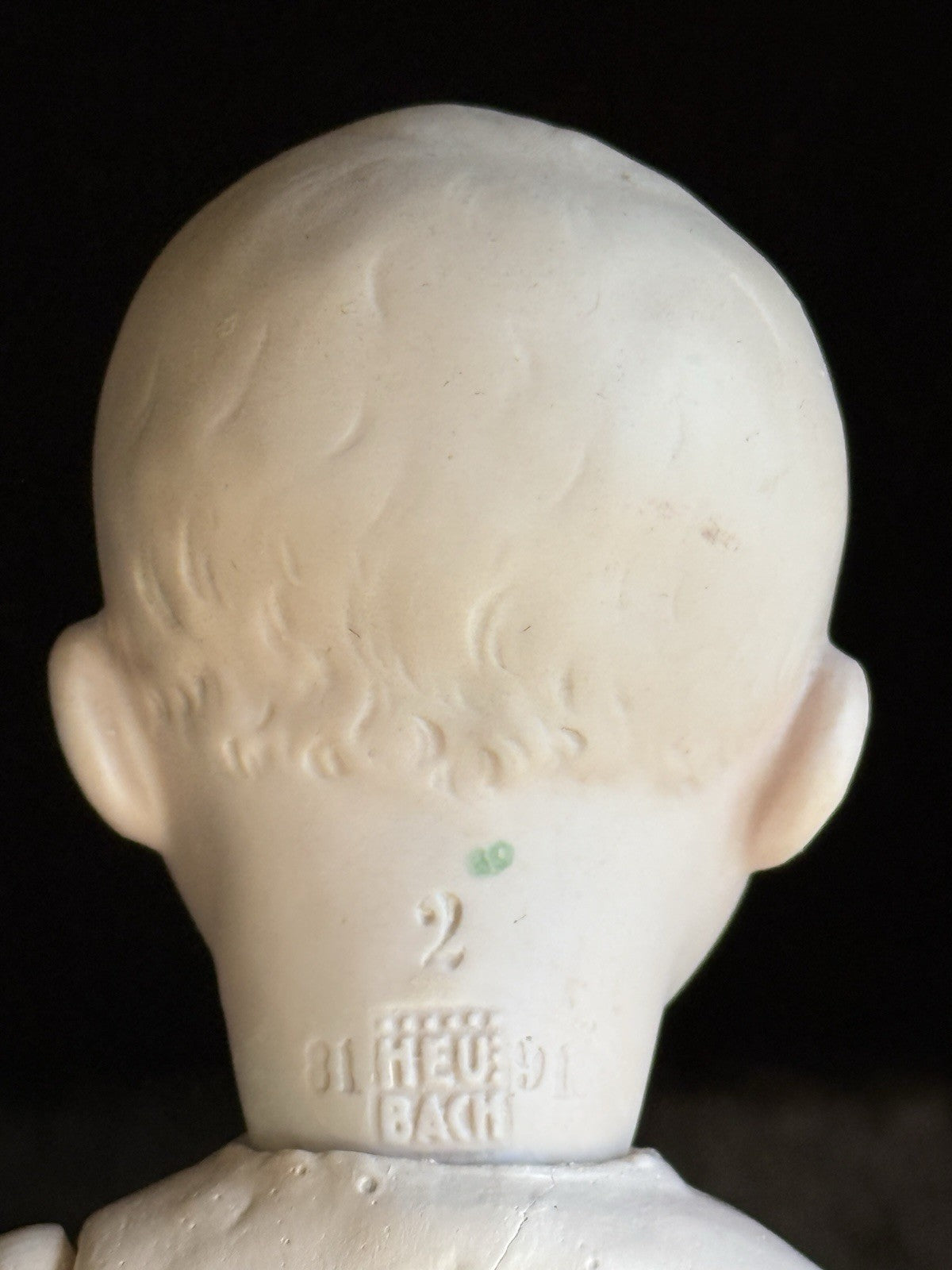 Antique German 10.5” Gebruder Heubach 8191 Bisque Head Character Baby Boy Doll