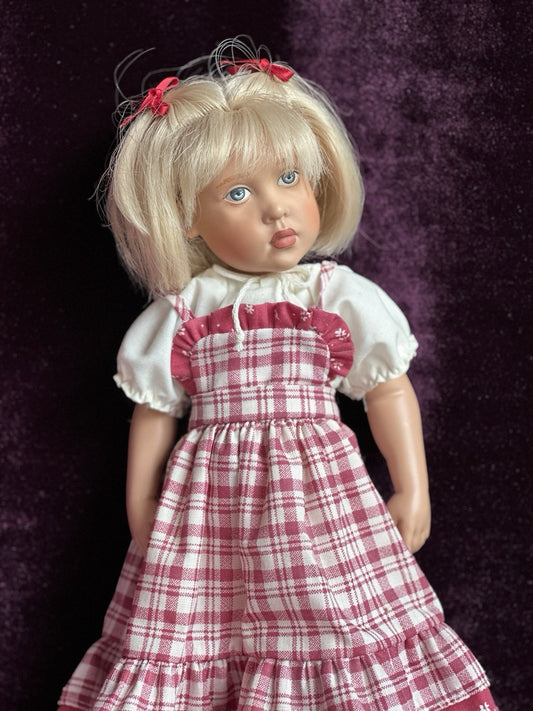 Collectible 12” Vinyl Kitten Country Helen Kish Doll