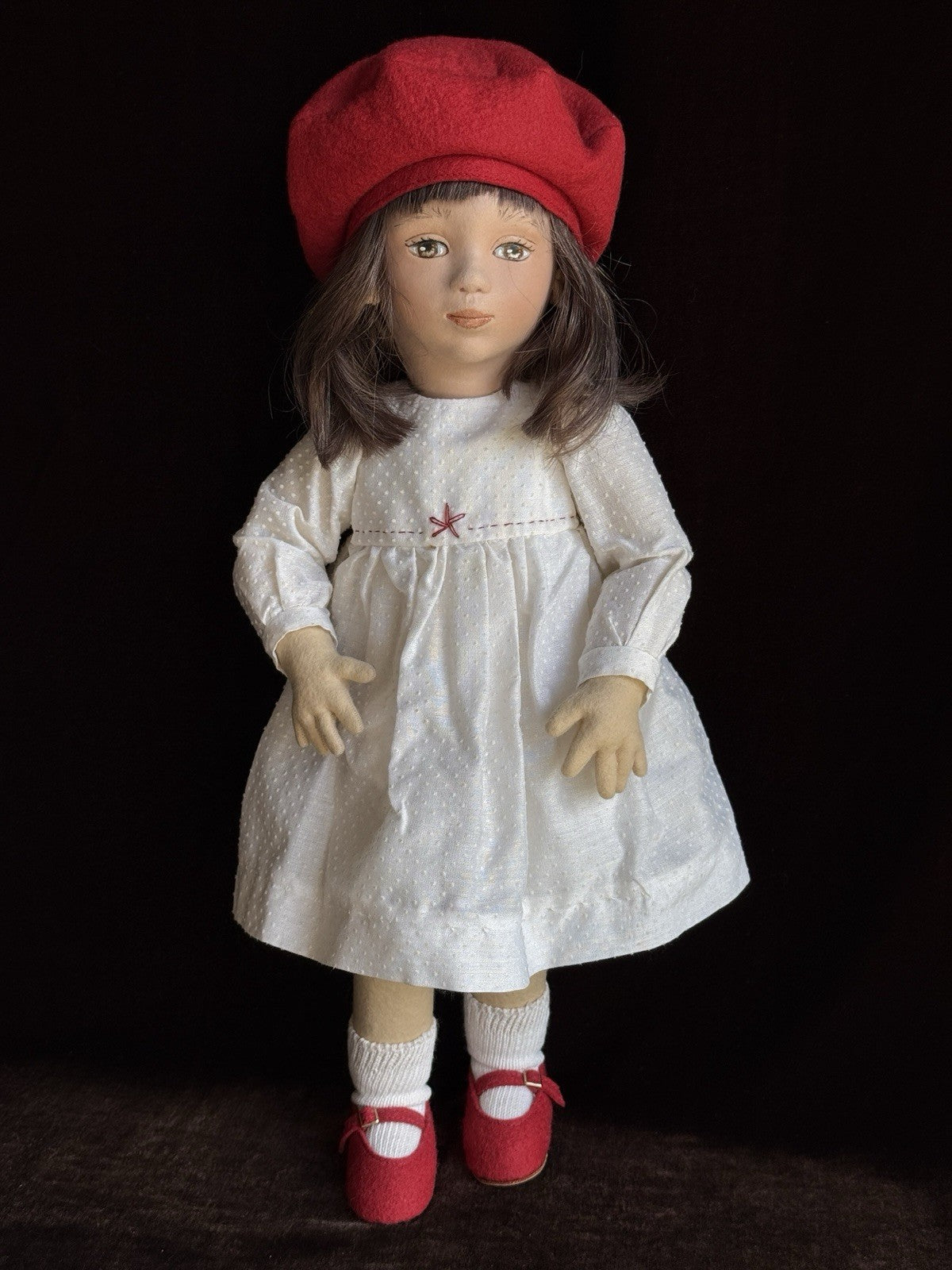 Collectible 16” Maggie lacono Corey Felt Cloth Doll LE 75