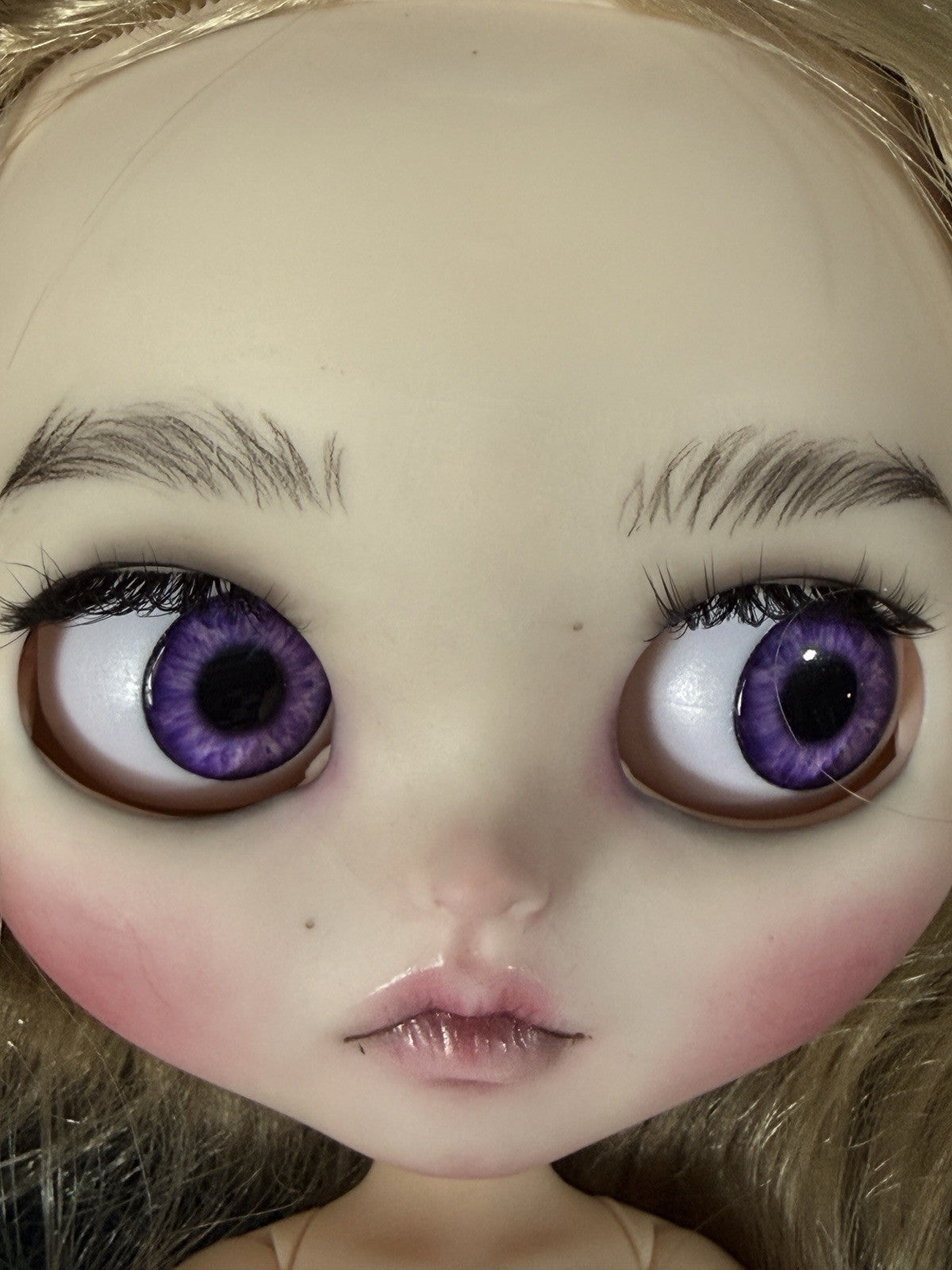 OOAK Custom Blythe 11” Artist BJD Doll With Her Bunny Toy