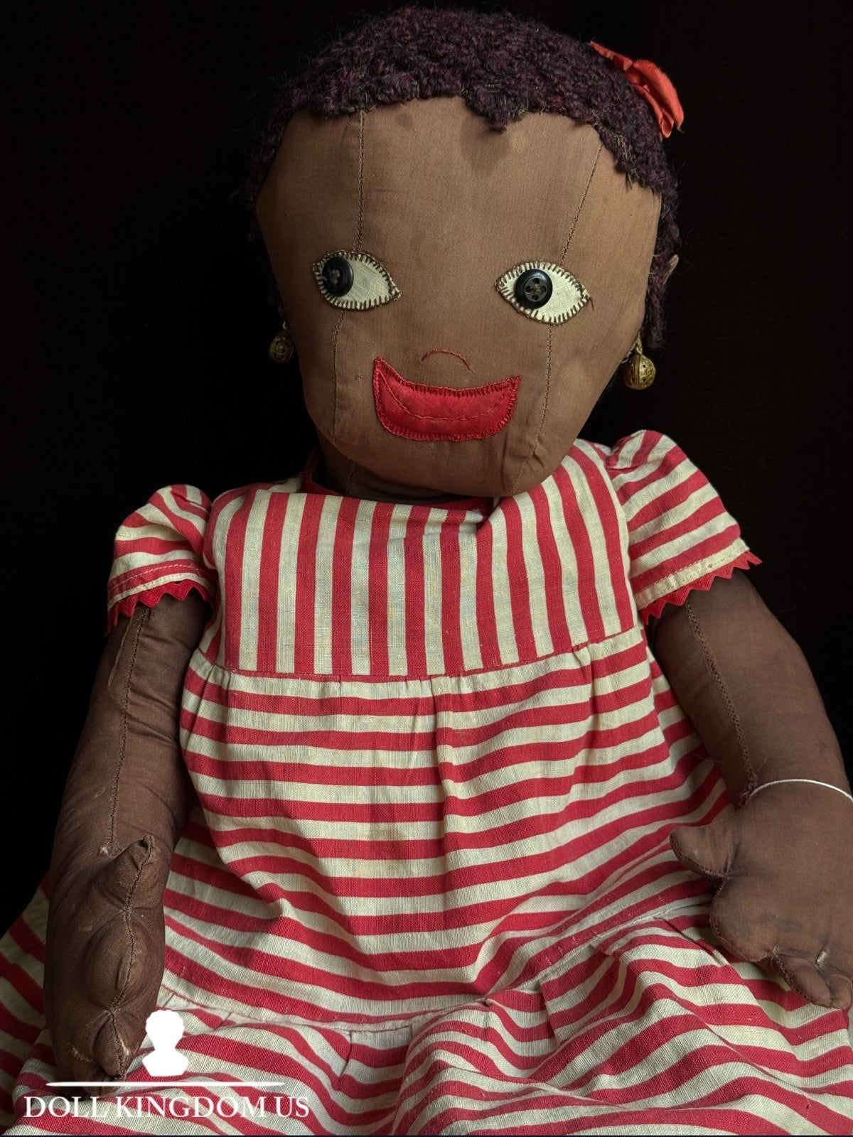 Vintage Handmade 30” Cloth Folk Doll