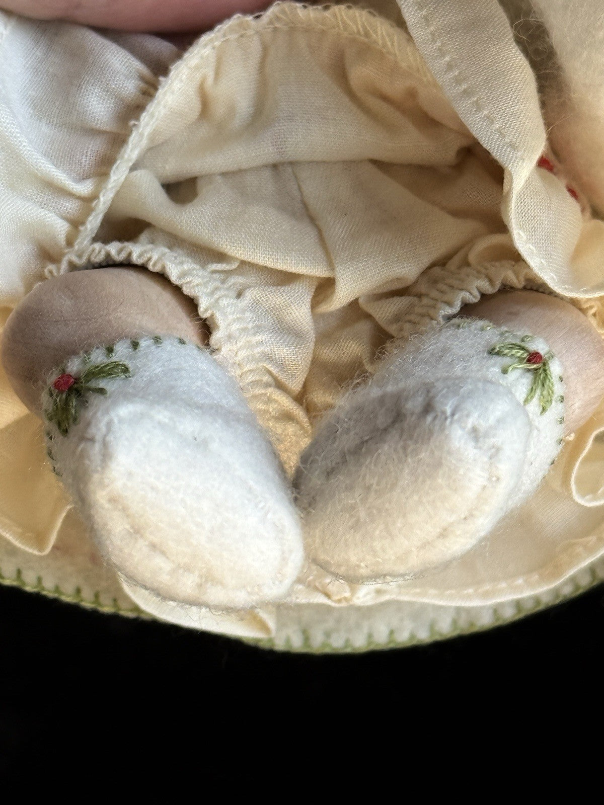 Collectible Erika Catellani 6” Carved Wooden Baby Doll Irma LE 25
