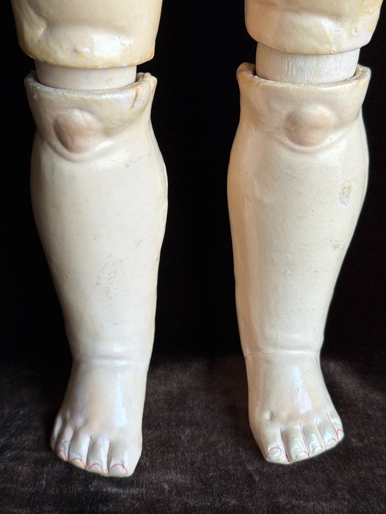 Antique German 24” Schoenau & Hoffmeister 1909 Bisque Head Doll