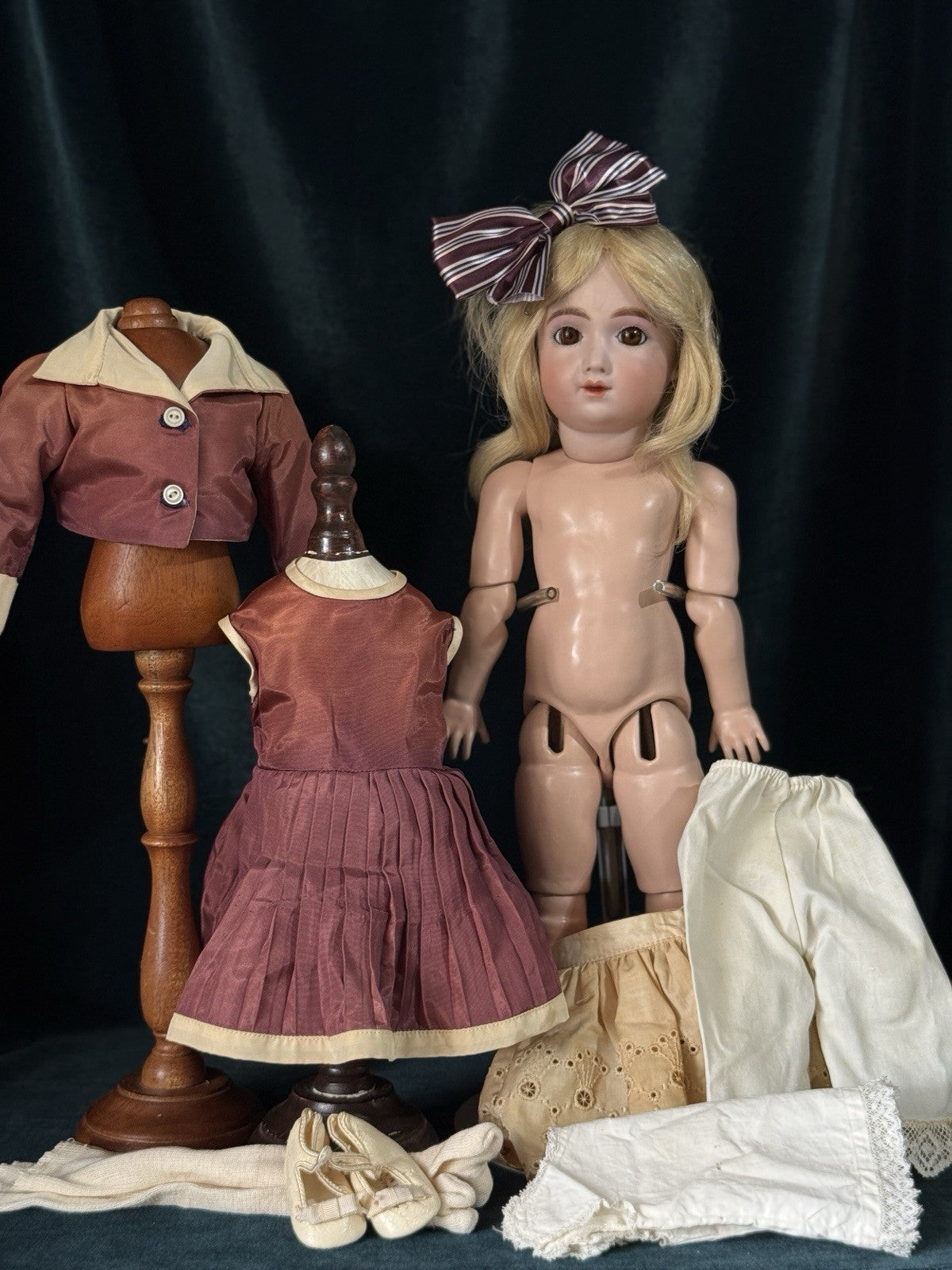 Vintage Reproduction of Antique French Andre Thuillier A.11.T. 16” Doll