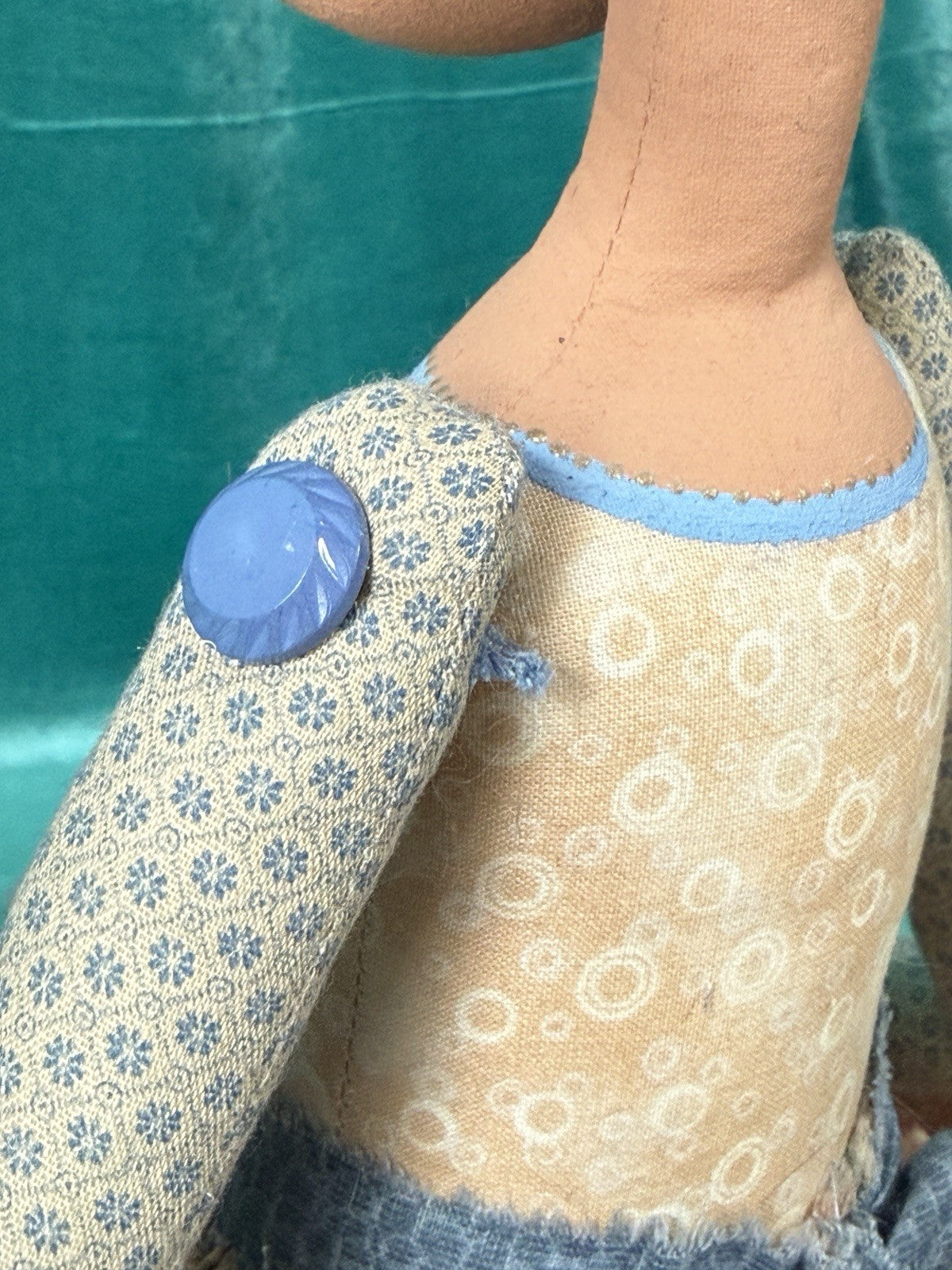 OOAK Artist Handmade Cloth Poseable 24” Doll “Charlotte” by Dianne Adam