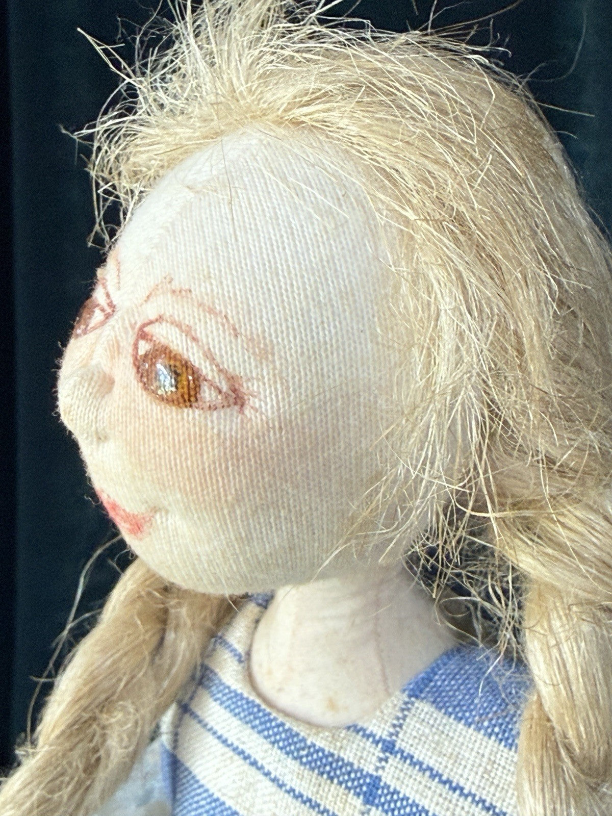 OOAK (?) Artist Handmade 16” Doll “Amateur” By Charlie Patricolo; Tag