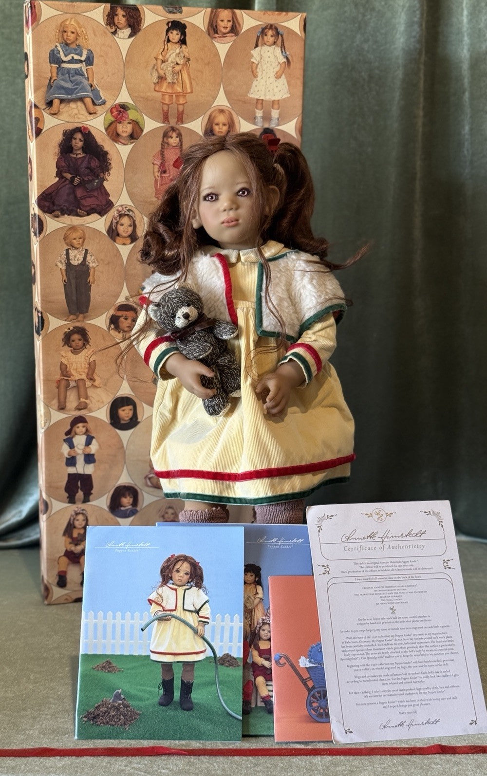 MIB Vinyl Annette Himstedt 23” Doll “Deta” 1998 Box/COA/Tag