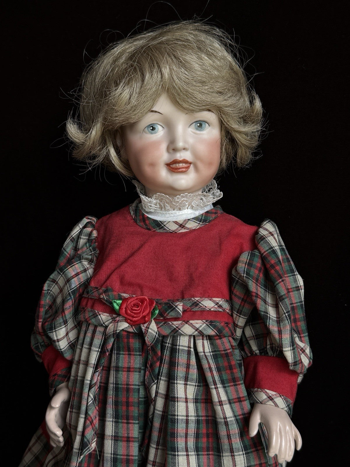 Rare Porcelain/Composition 15” Repro of Antique Simon Halbig 151 Character Doll