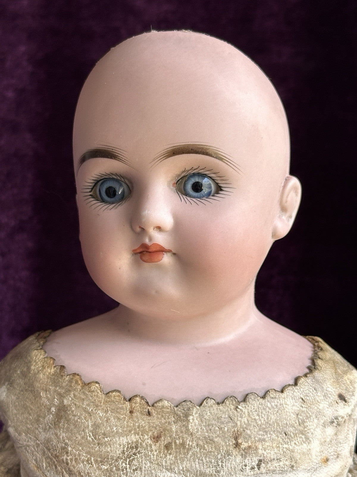Antique German 21” Kestner Alphabet Series Closed Mouth Bisque Head Doll