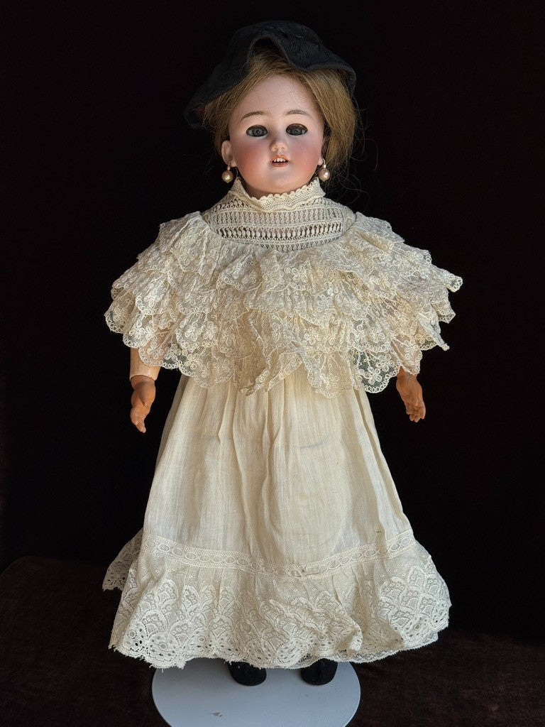 Antique German 22” Simon Halbig 1250 Bisque Shoulder Head Doll