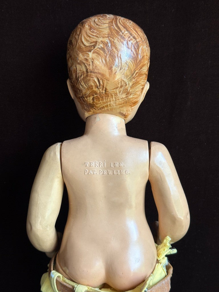 Very Rare Vintage Jerry Lee Gene Autry Cowboy Plastic Doll Original Clothes
