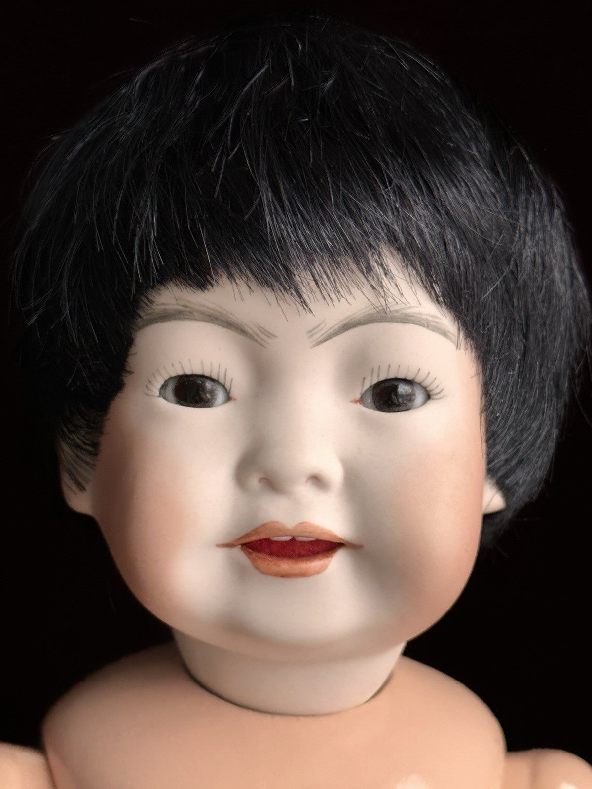 Vintage 16” Porcelain Repro. of Antique German Kestner JDK 243 Oriental Doll