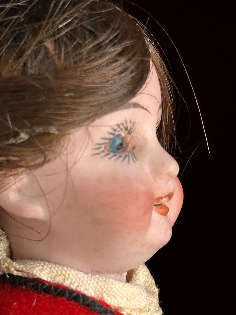 Antique German 8” Gebrüder Kuhnlenz 44-10 Bisque Head Doll