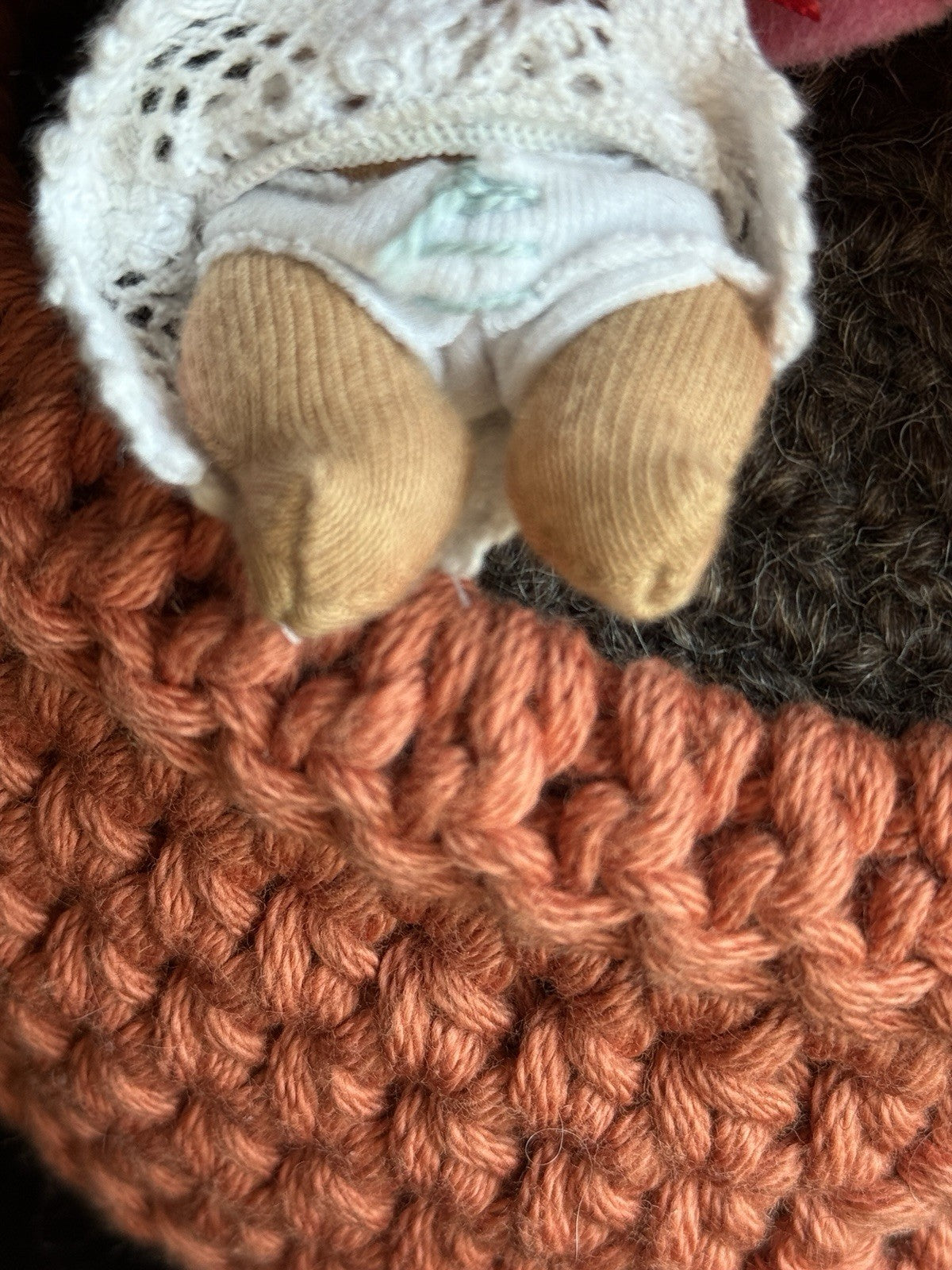 OOAK Miniature Waldorf Style Handmade Cloth Thumbelina Doll