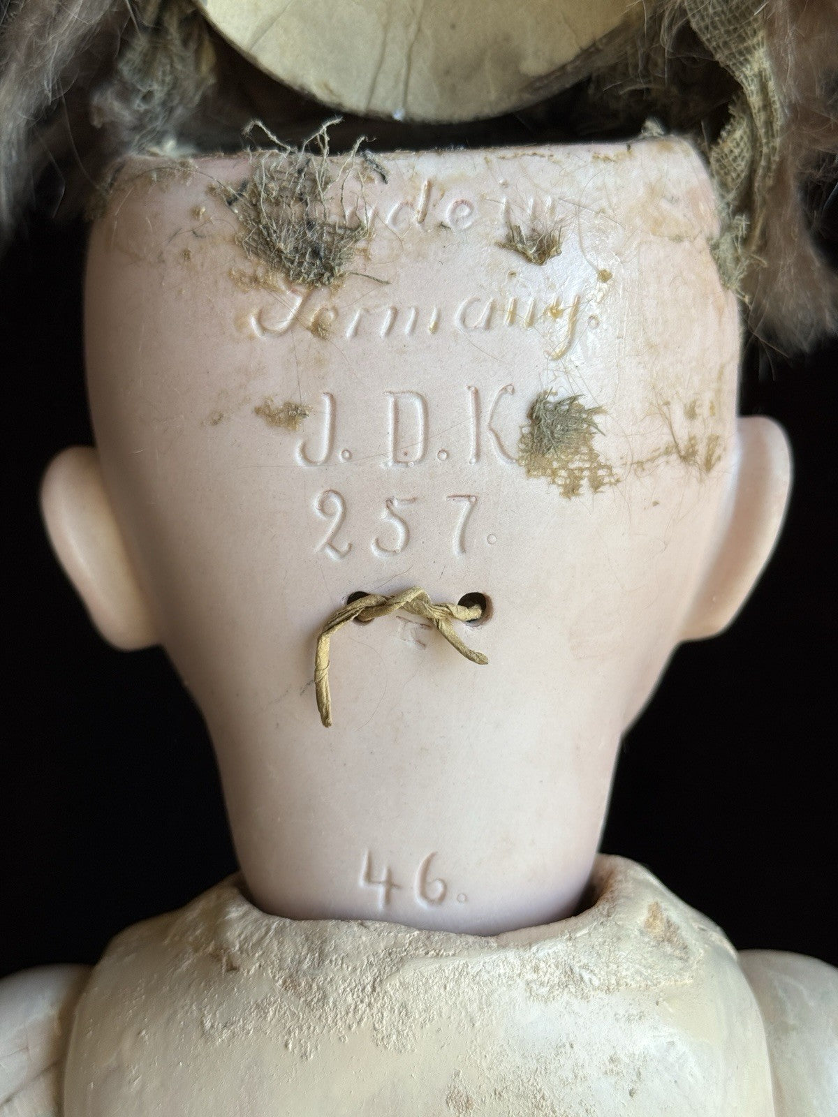 Antique German 16” Kestner JDK 257 Bisque Head Baby Doll