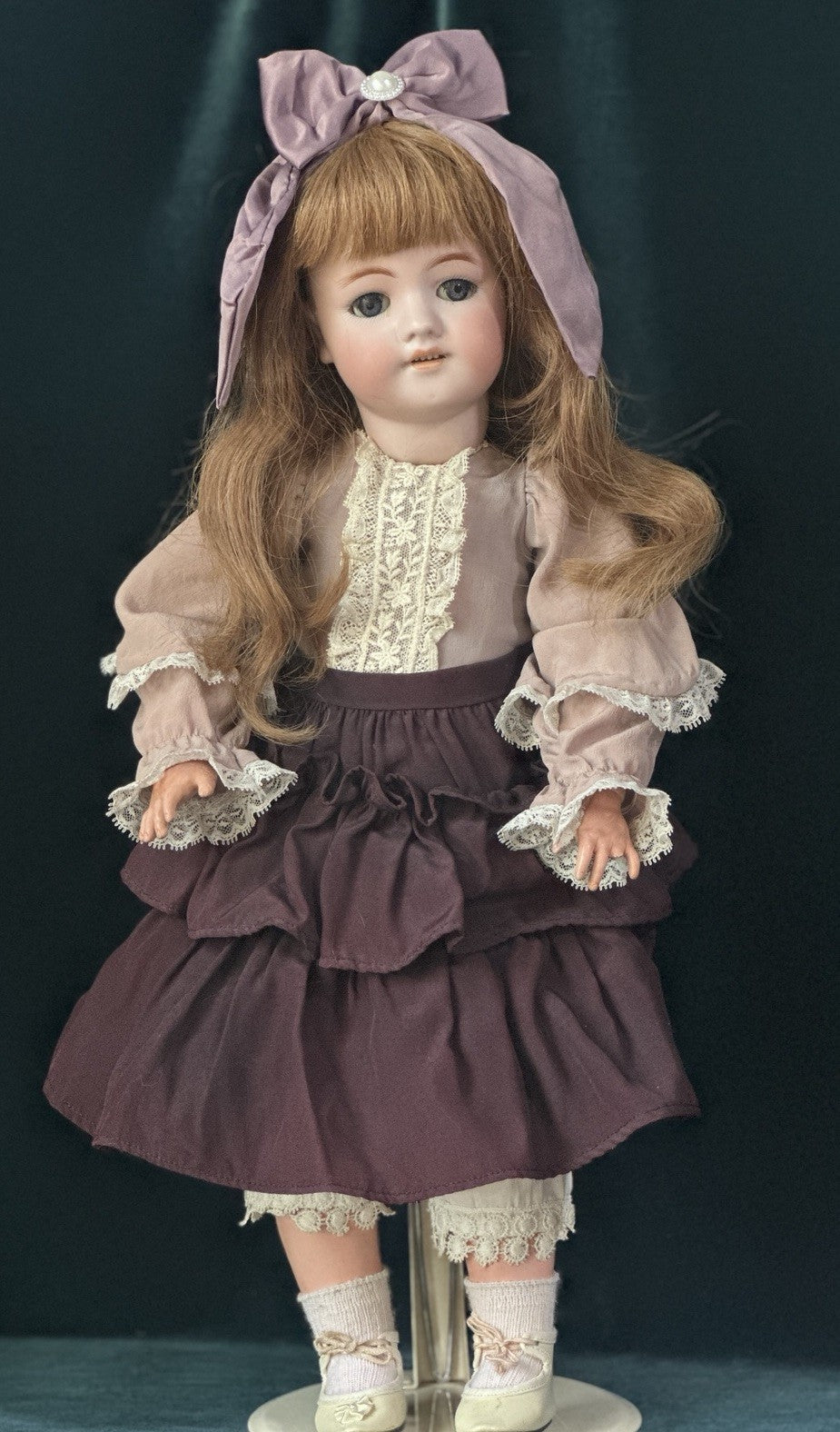 Antique German Simon Halbig Mold 550 20” Doll Bisque Head Composition Body