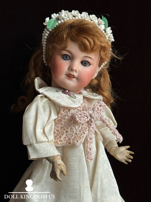 Antique French 13.25” SFBJ (?) Bisque Head Doll