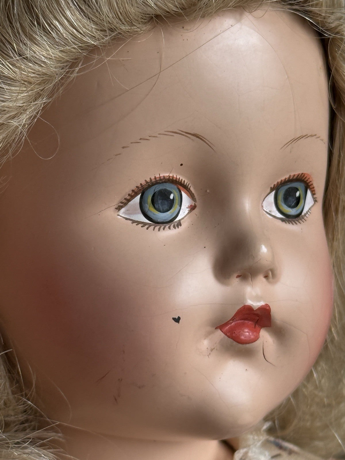 Vintage Effanbee 15.5” Composition Anne Shirley Colonial Prosperity 1711 Doll