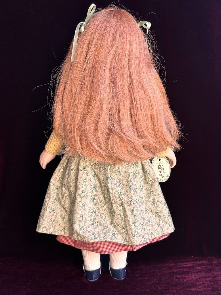 Large Collectible 21" Wooden/Porcelain Lynne & Michael Roche Hannah LE Doll