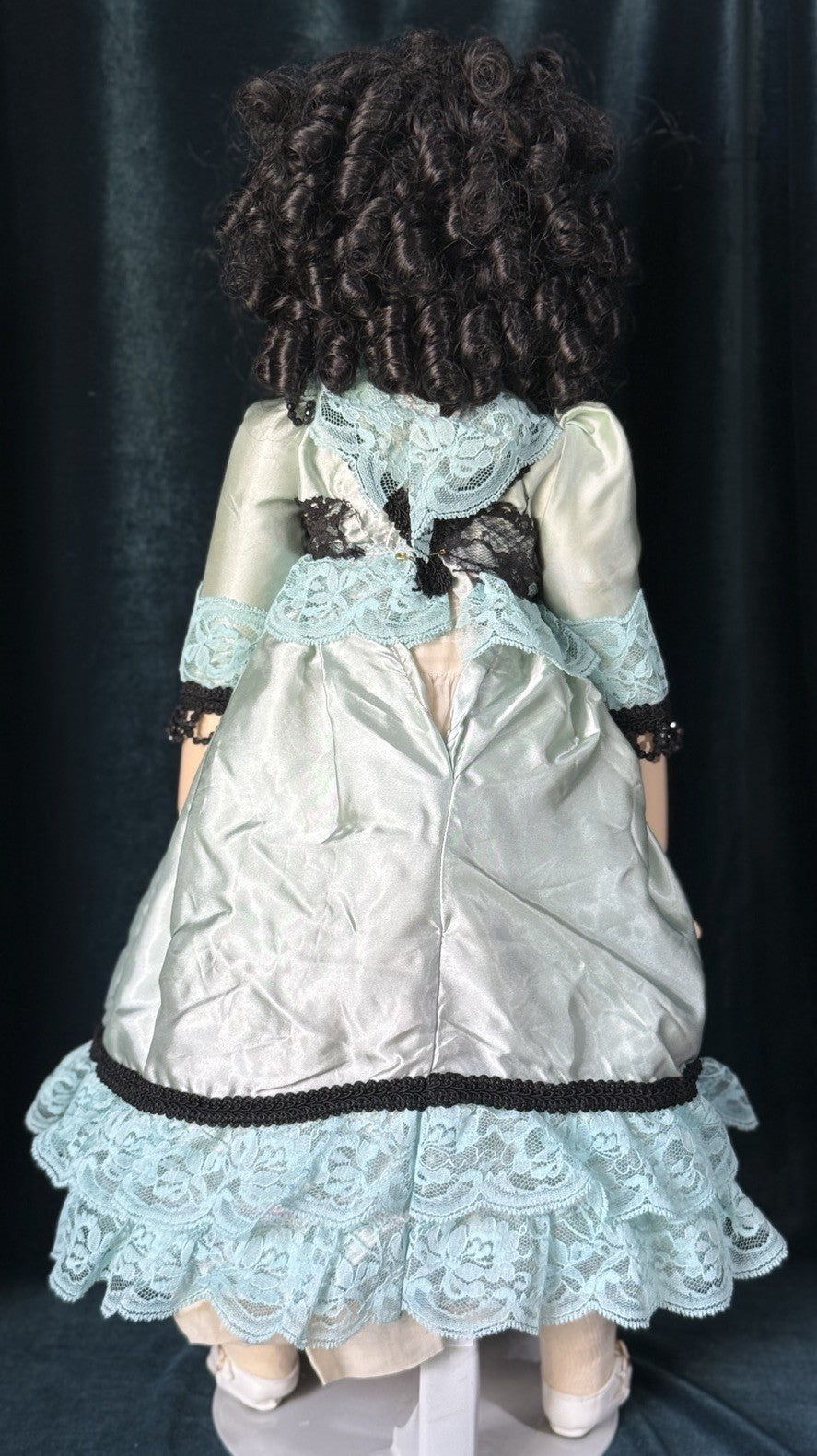 Antique German Queen Louise Doll Bisque Head Composition Body 24” Doll - Damaged