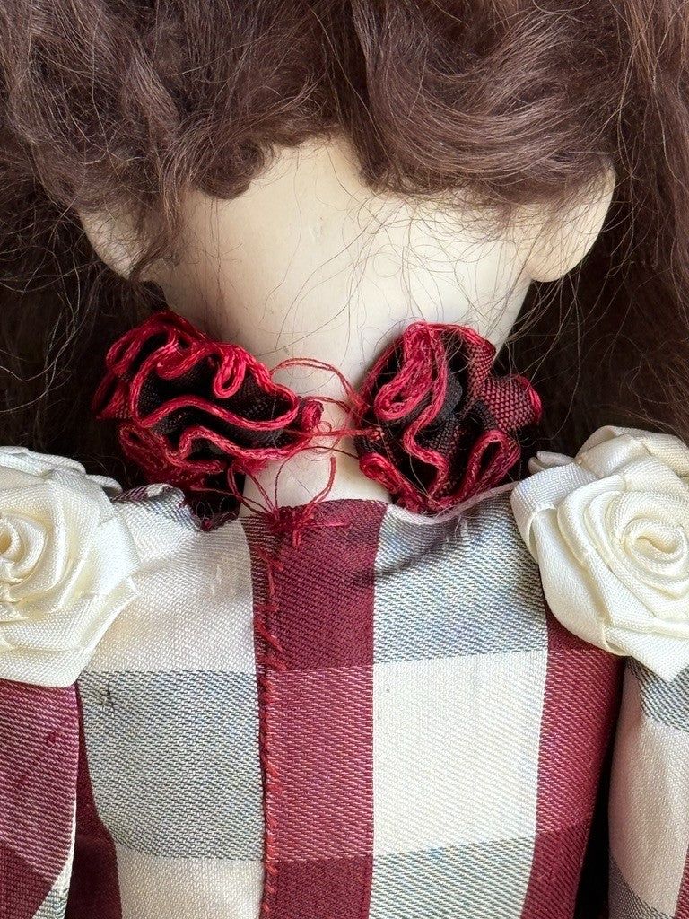 OOAK NIADA Artist Ankie Daanen Paper Clay Mixed Media Pierrot Character Doll