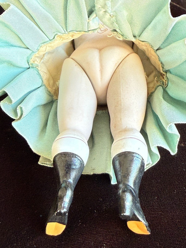 Antique German 7.5” Kestner All Bisque Wrestler Mignonette Closed Mouth Doll