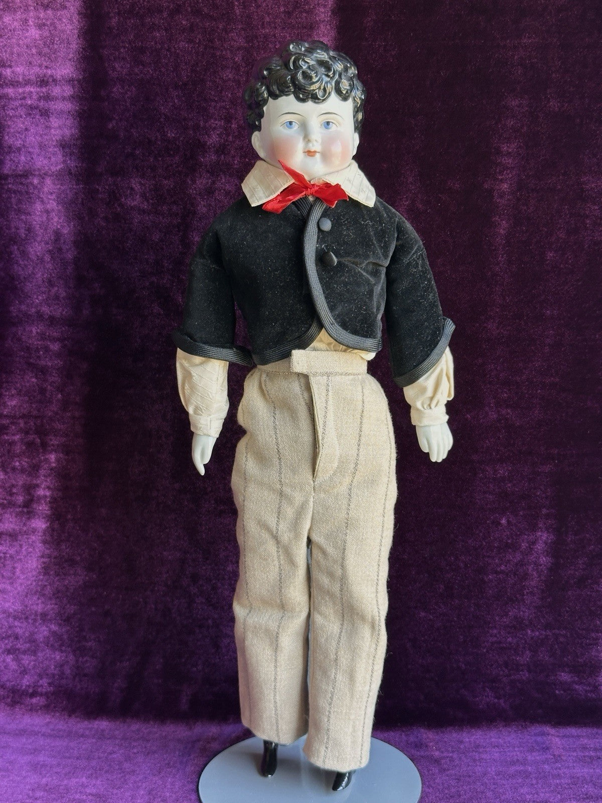 Rare Antique German Alt, Beck & Gottschalck 1214 China Shoulder Head Boy Doll