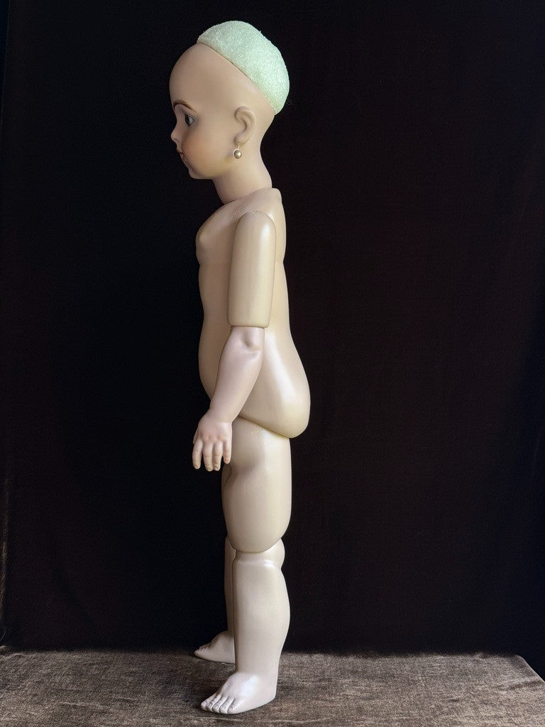 Large Porcelain Compo 30” Repro of Antique French Bru Jne R Doll