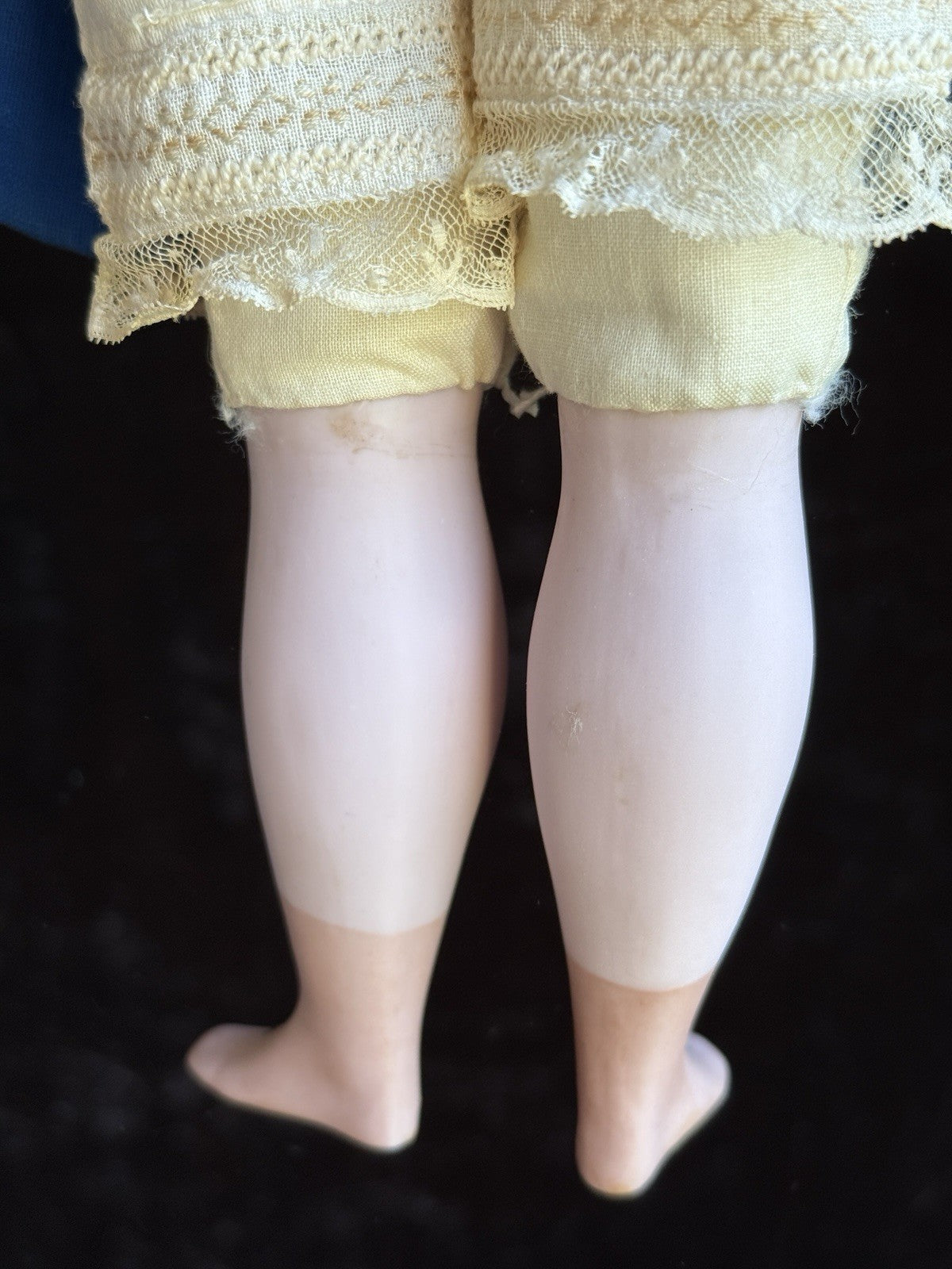 Rare Antique German 20” Wax Over Papier Mache Molded Hat Doll